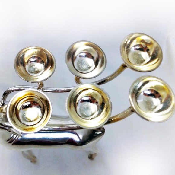 Bowring Silver Plated Reindeer Candle Holder & Candles-With Box - Picture 9 of 12